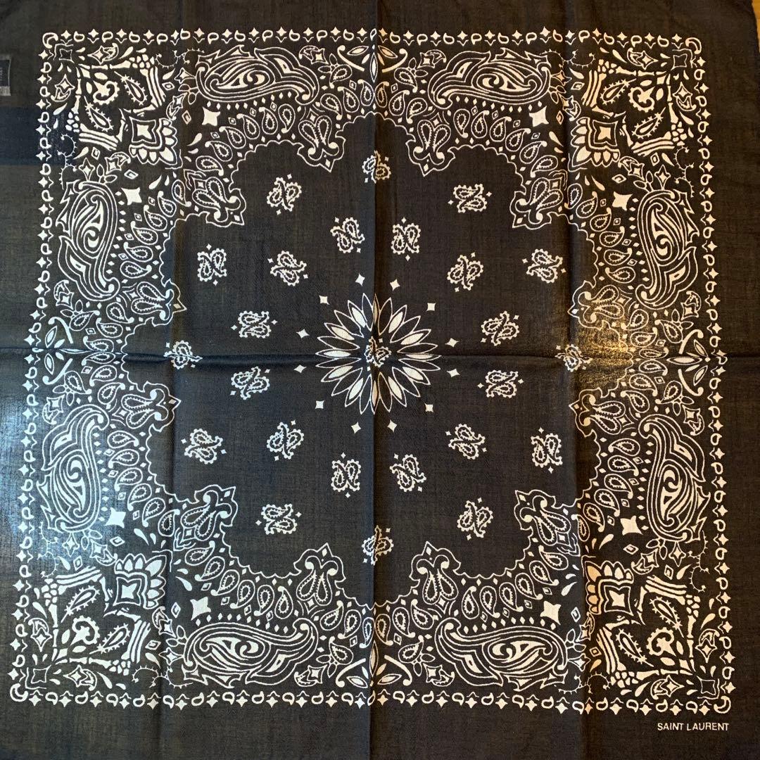 サンローランパリ　SAINT LAURENT スカーフ ウール　イヴサンローラン