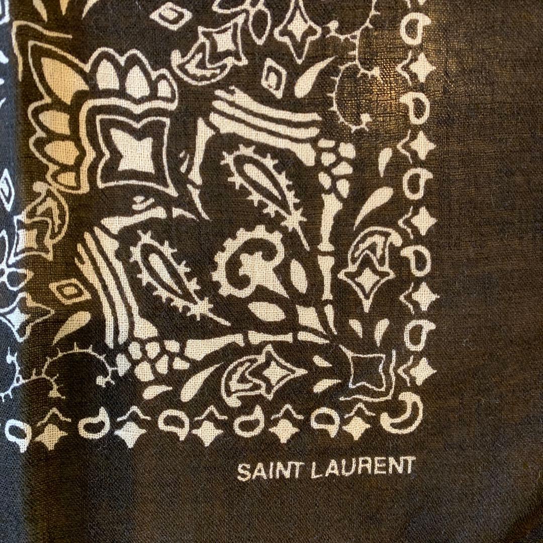 サンローランパリ　SAINT LAURENT スカーフ ウール　イヴサンローラン