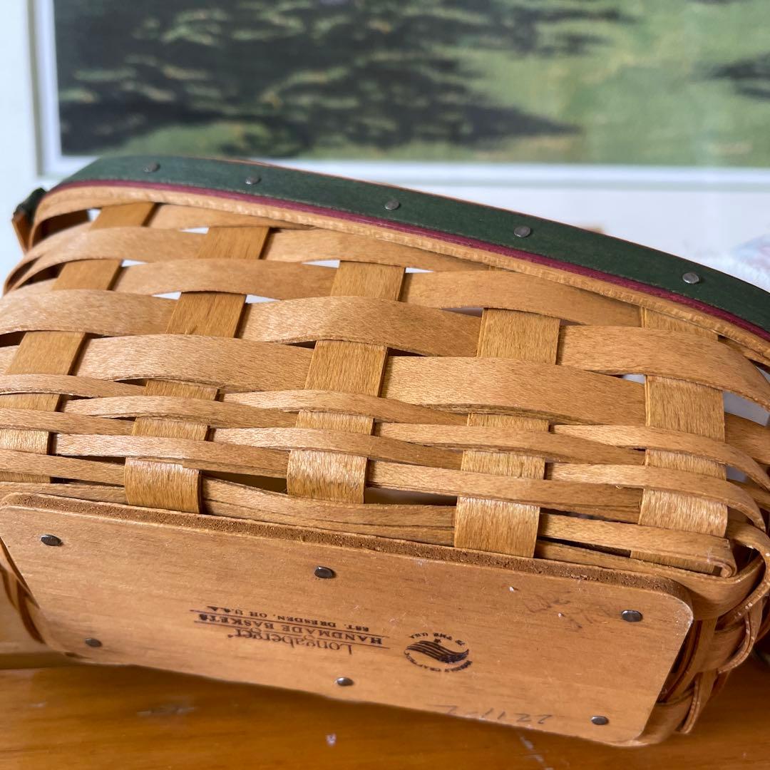 ロンガバーガー　クリスマスバスケット　バスケット　かご　アンティーク