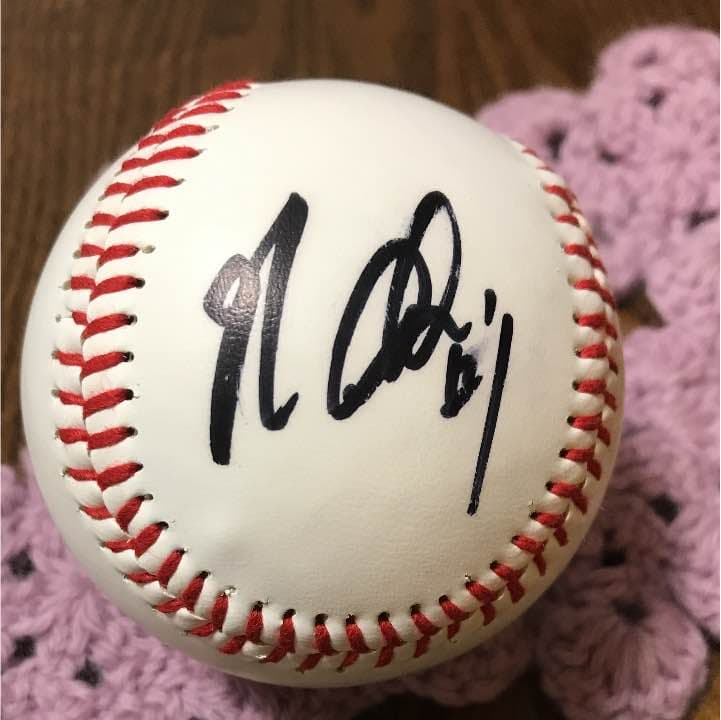 MLB 元ヤクルト 青木宣親選手 ロゴ 直筆サインボール - メルカリ