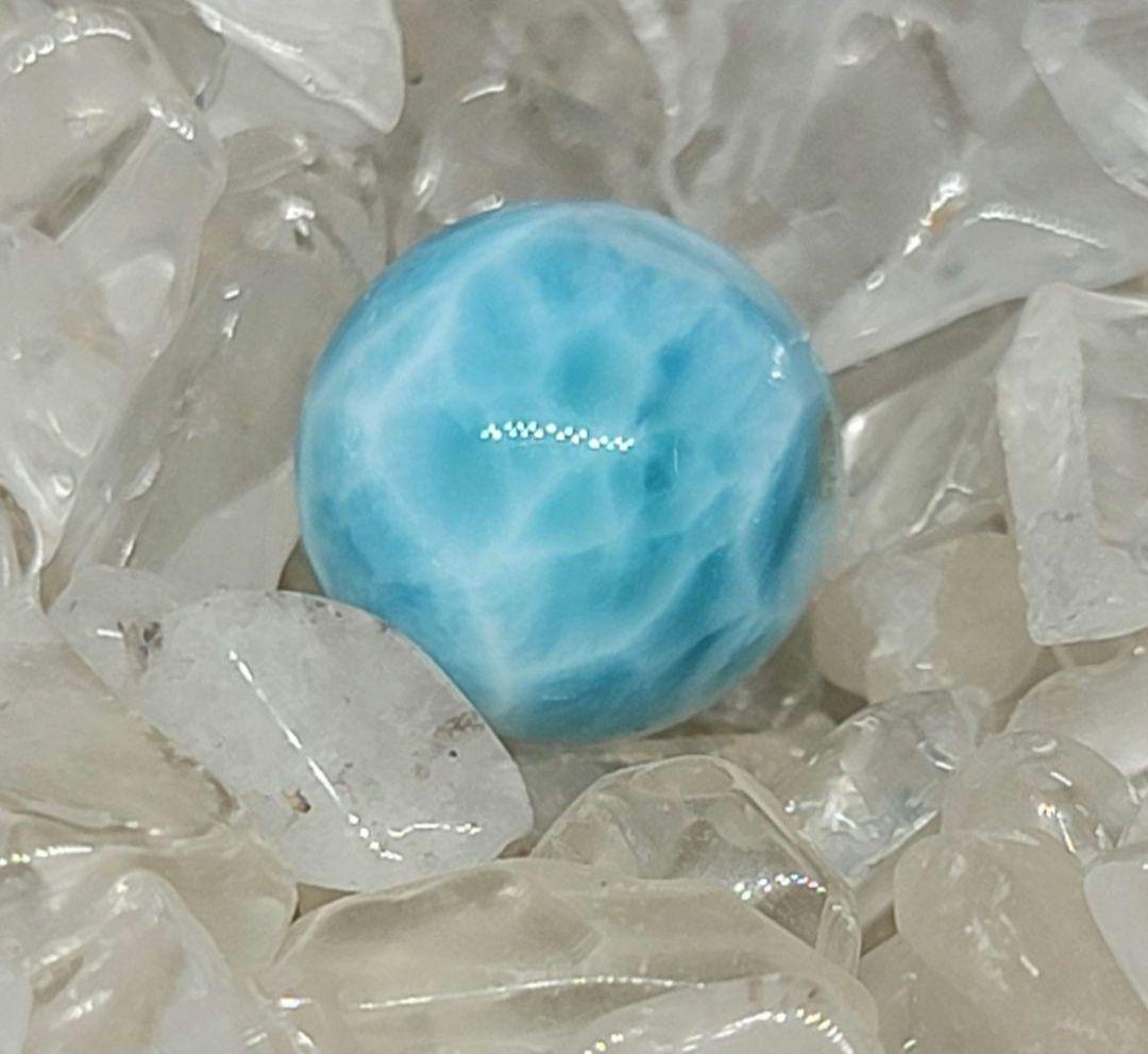 高品質★ ラリマー 約 11.5mm 粒売り ①