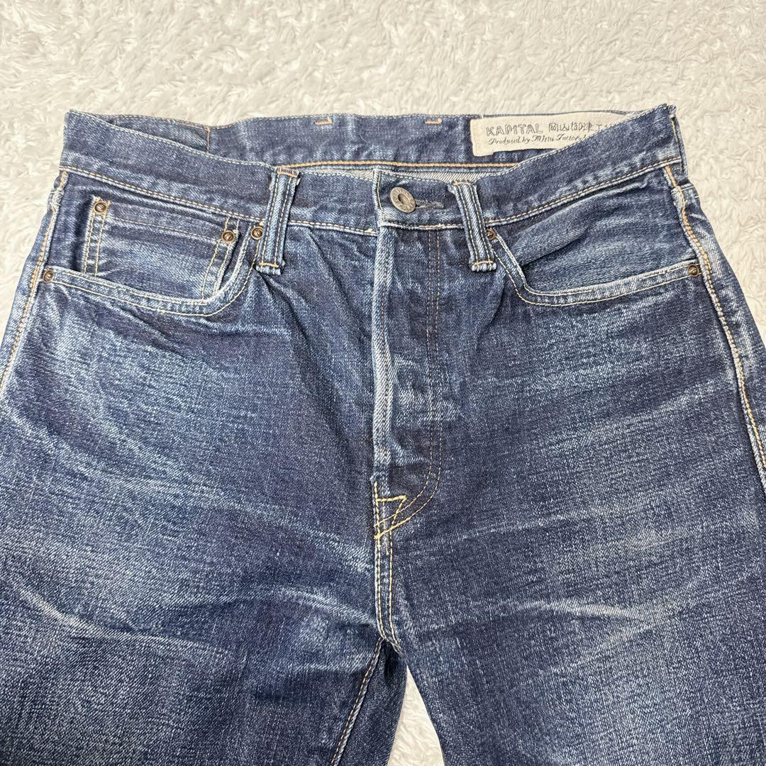 KAPITAL 岡山御津工場産 赤耳 シンチバック ストレートデニム 29