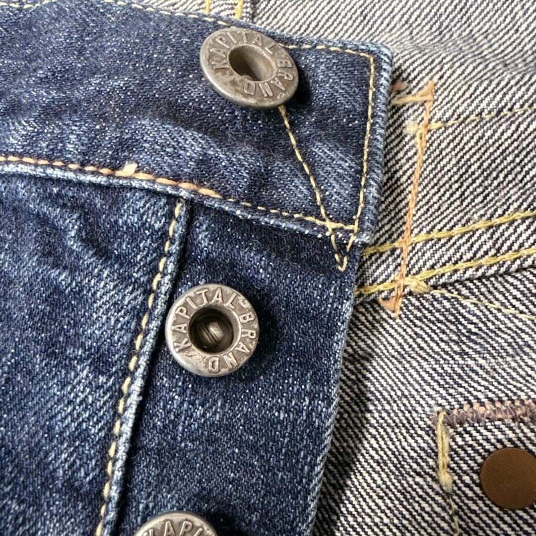 KAPITAL 岡山御津工場産 赤耳 シンチバック ストレートデニム 29