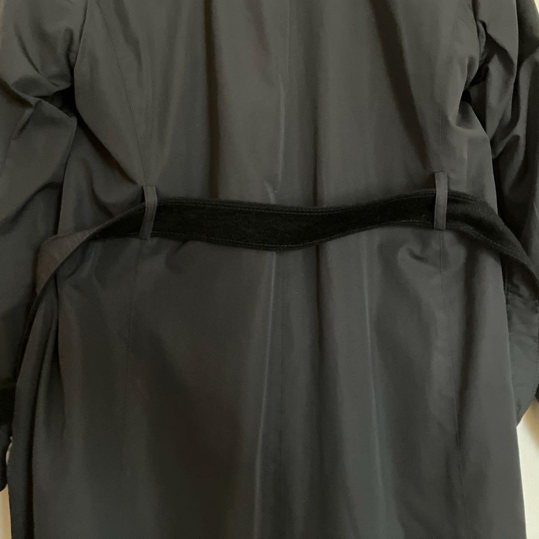 リバーシブル黒ロングコート