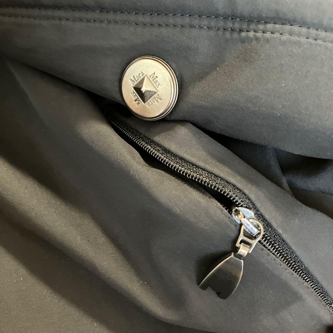 リバーシブル黒ロングコート