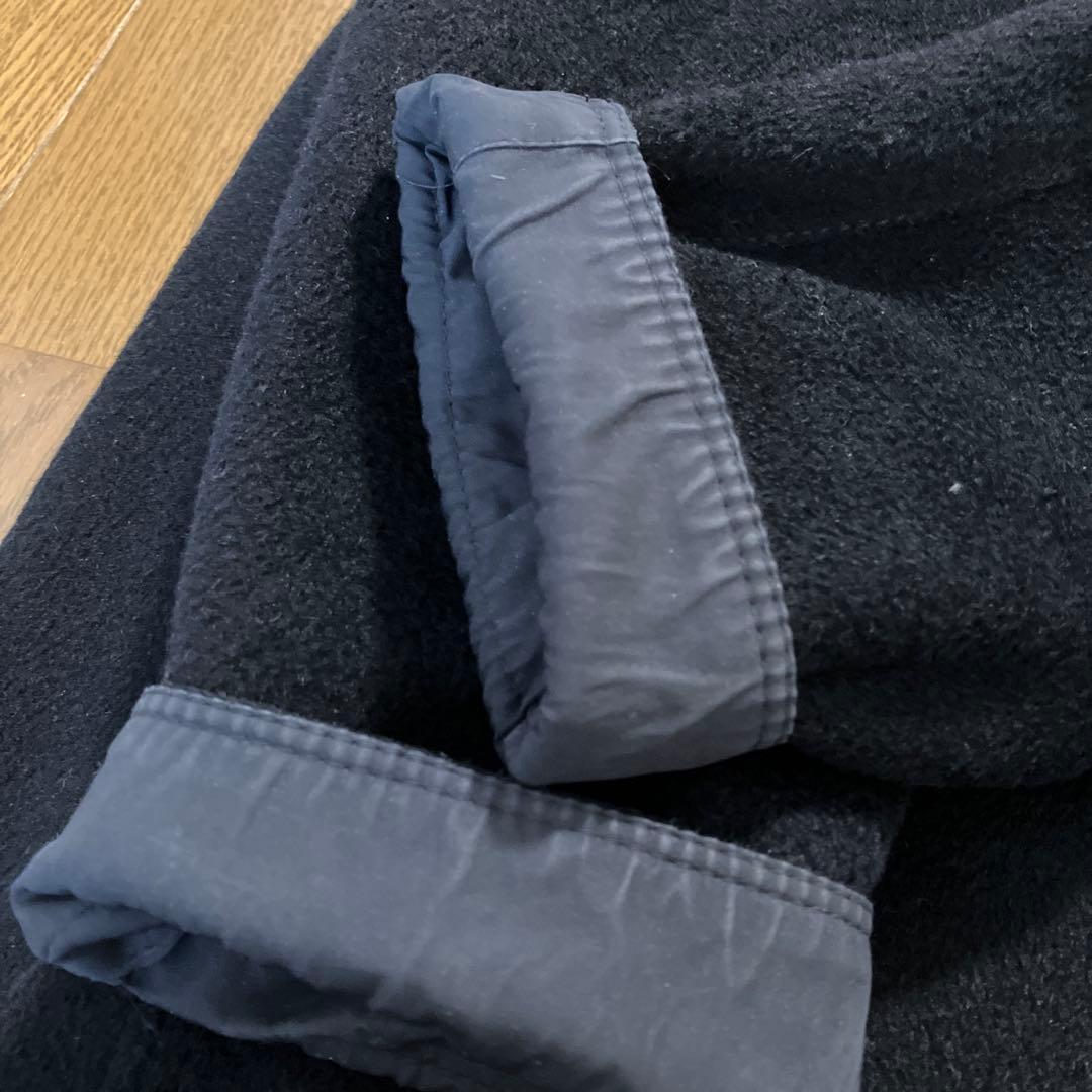 リバーシブル黒ロングコート