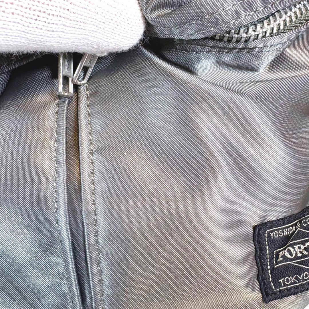 美品　廃盤品　PORTER ポーター　ボディバッグ　シルバーグレー　タンカー