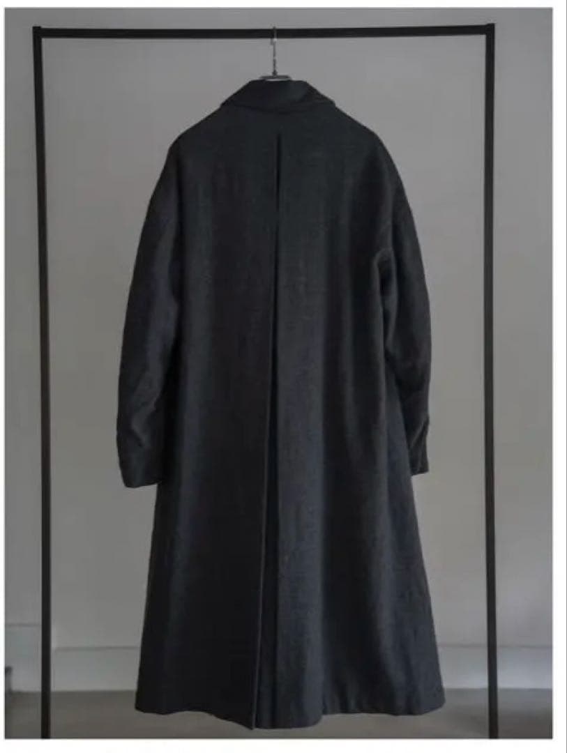 ジャケット・アウター Pry Back-Vent Washed-Serge Overcoat gray