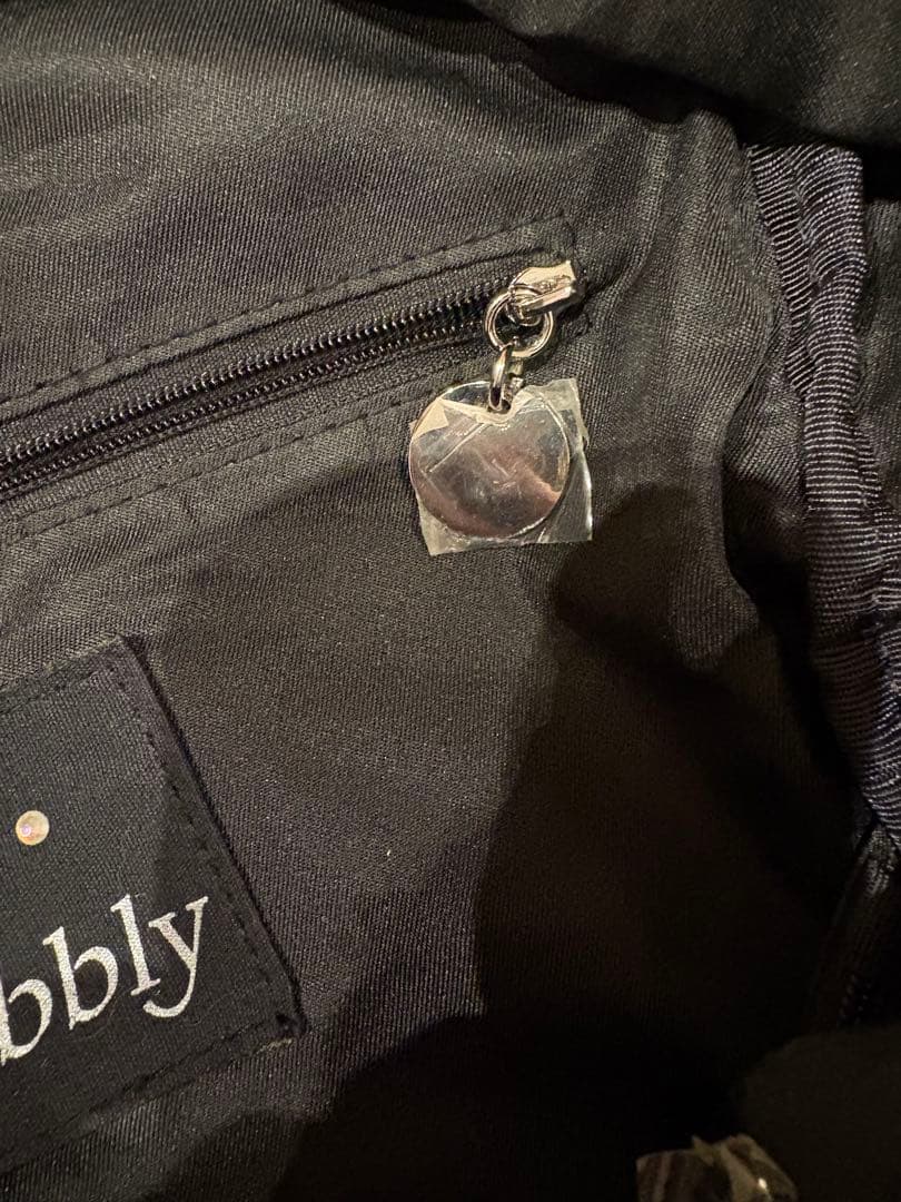 Pebbly ペブリー　Me&Yo リュック　ラインストーン　刺繍　ドット柄