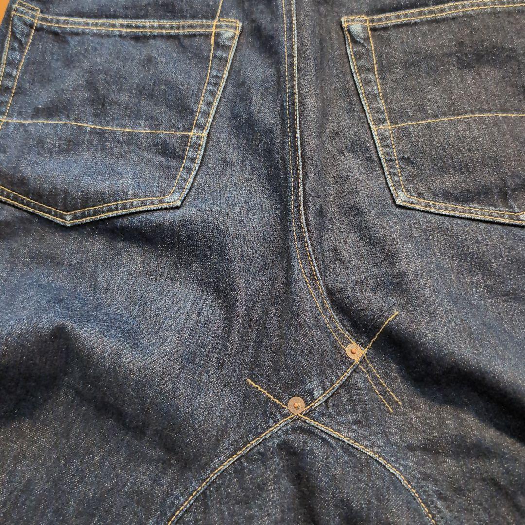 GANRYU定番サルエルデニムパンツガンリュウインディゴコムデギャルソン