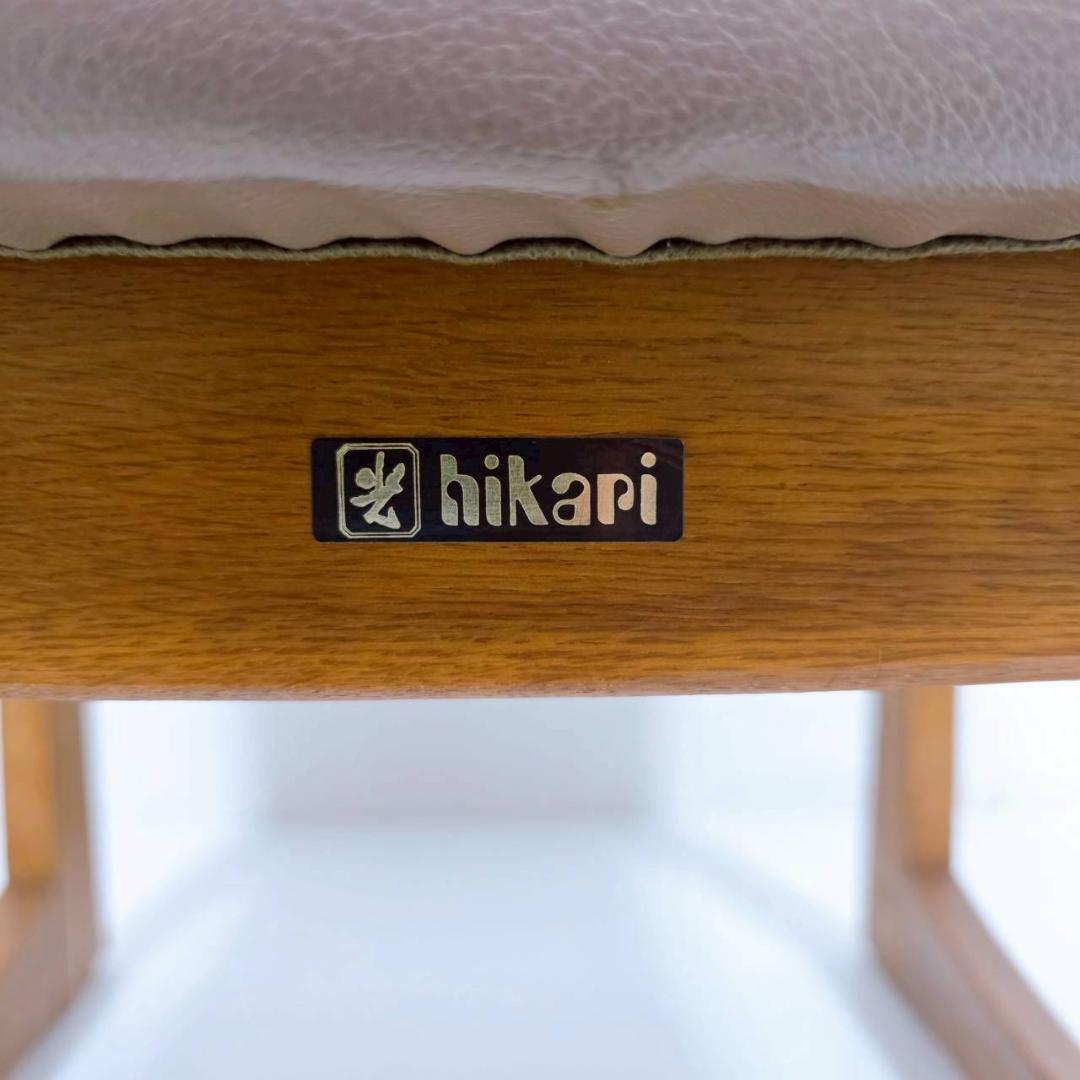 美品】hikari 光製作所 木製ダイニングチェア 合皮レザー① - メルカリ