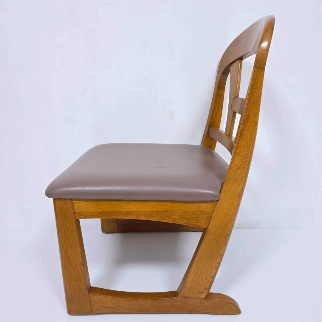 美品】hikari 光製作所 木製ダイニングチェア 合皮レザー① - メルカリ