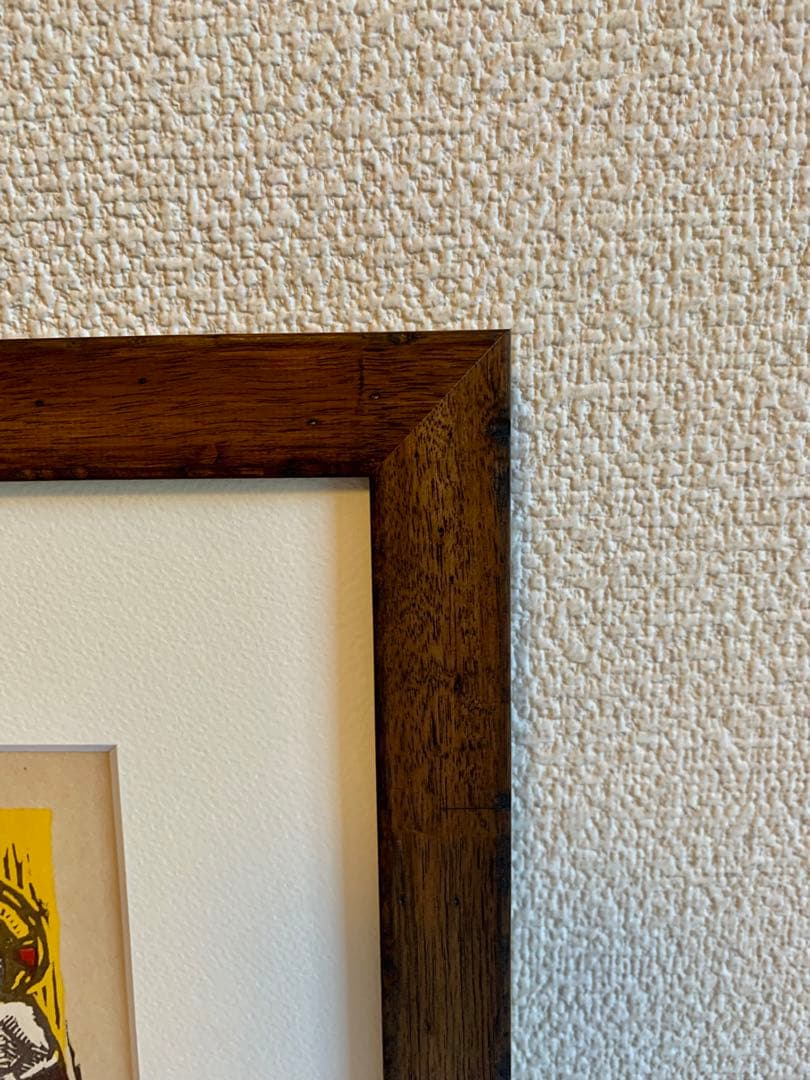 川上澄生　木版画　MerryXmas