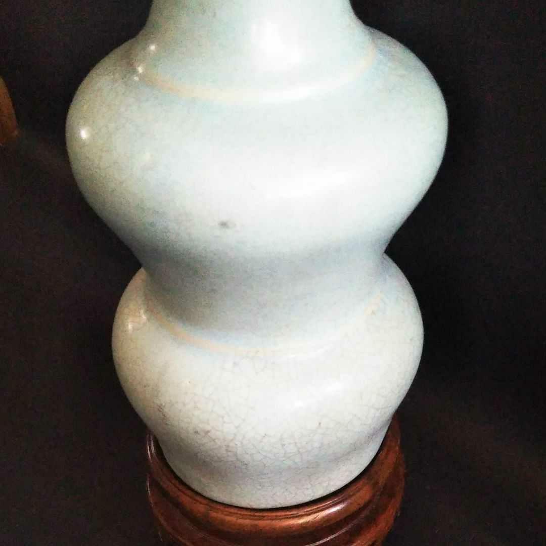 中国古美術/青磁隻耳龍瓶/ - メルカリ