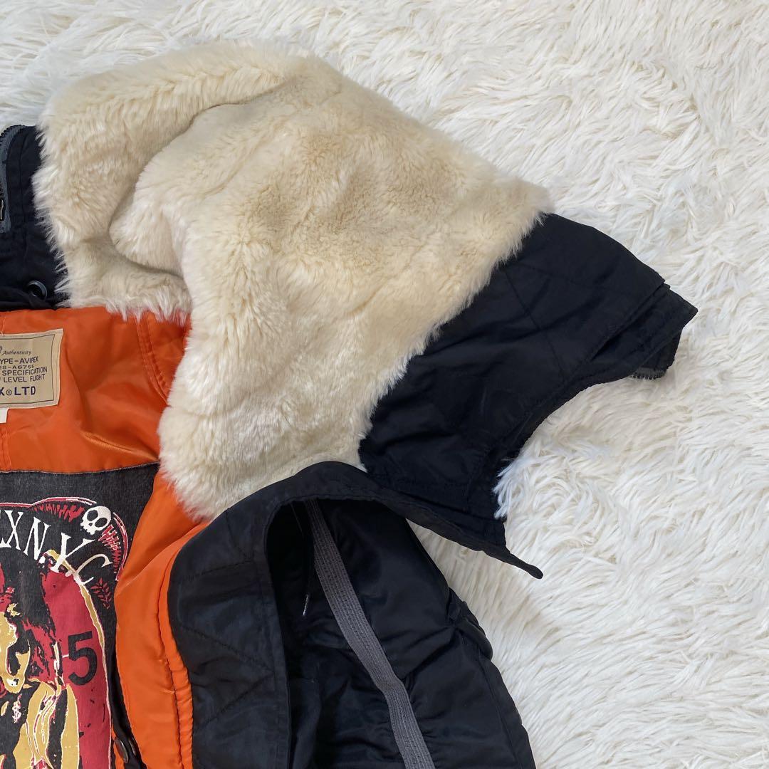 人気モデル 美品 アヴィレックス フライトジャケット N-2B 黒 ブラック