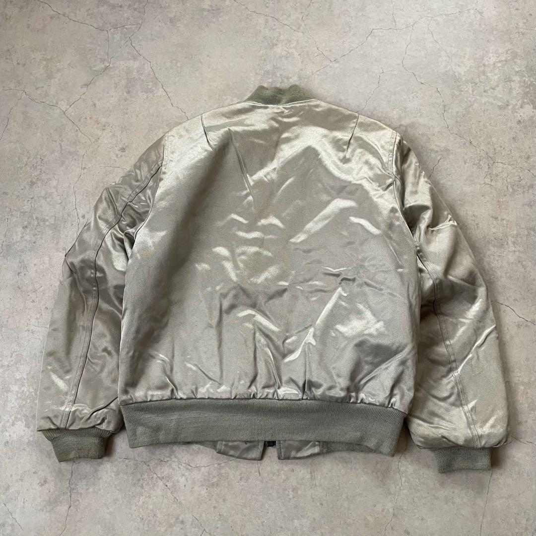 SPIWAK スピワック MA-1 フライトジャケット シルバー USA製