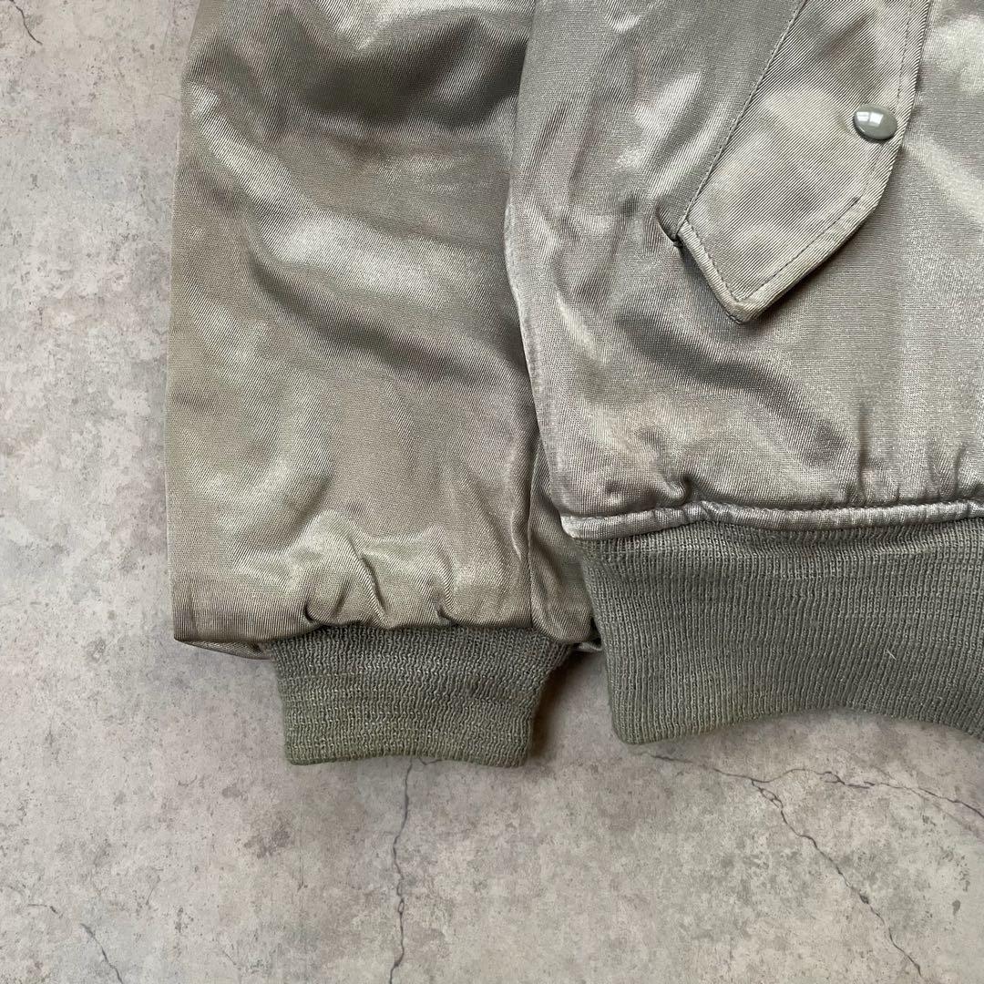 SPIWAK スピワック MA-1 フライトジャケット シルバー USA製