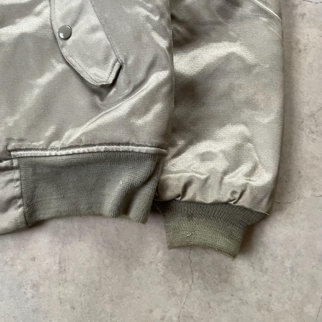 SPIWAK スピワック MA-1 フライトジャケット シルバー USA製