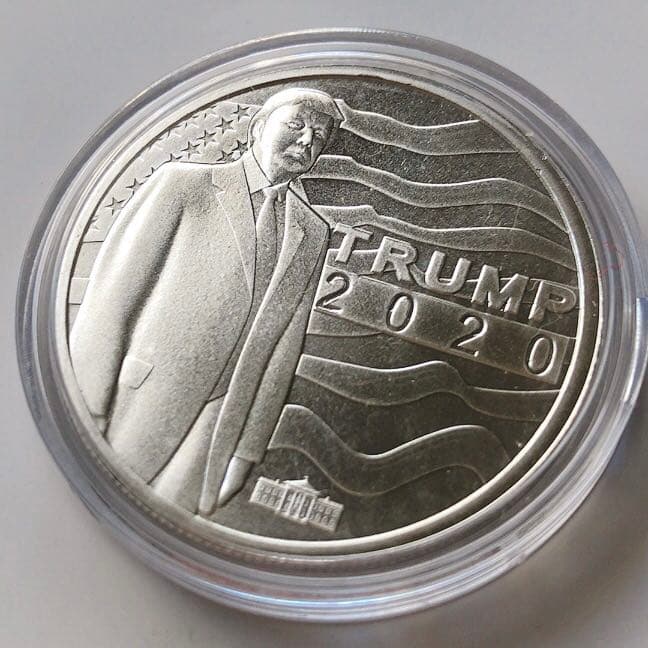 トランプ大統領 2020年 銀貨 1オンス 純銀シルバー ホワイトハウス