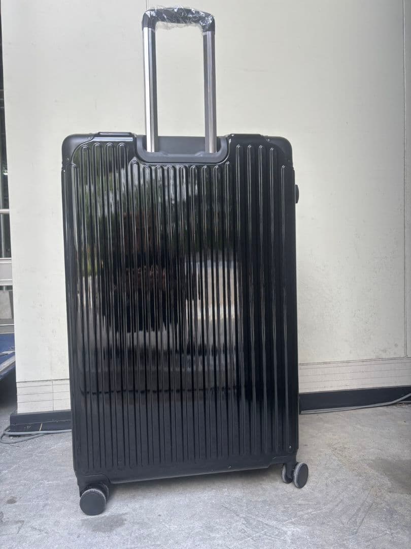 大容量特大LLサイズ スーツケース鏡面加工 キャリーケース黒色150L32インチ