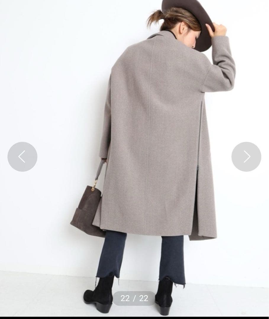 美品✨️ドゥーズィエムクラス 32 PARADIS サイドファスナー コート S