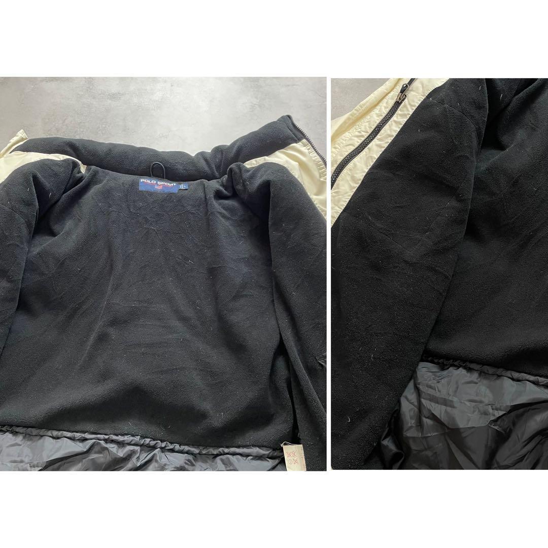 希少 美品 90'sポロラルフローレン ヌプシ ダウンジャケット アイボリー L