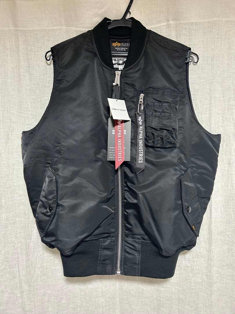CDG x ALPHA MA-1 VEST ブラック - メルカリ