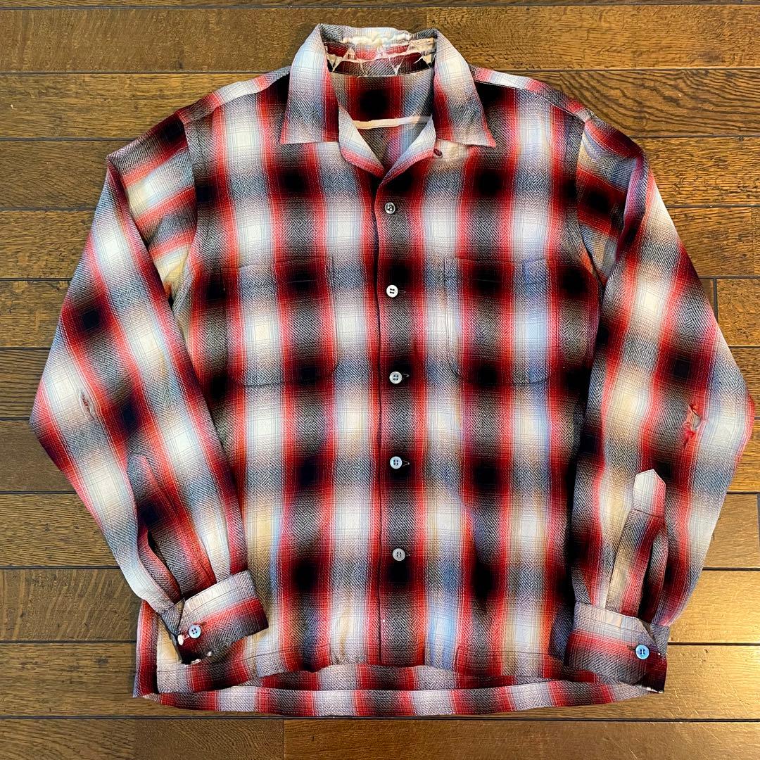 ネルシャツ オンブレ 60s グランジ カートコバーン ヴィンテージ