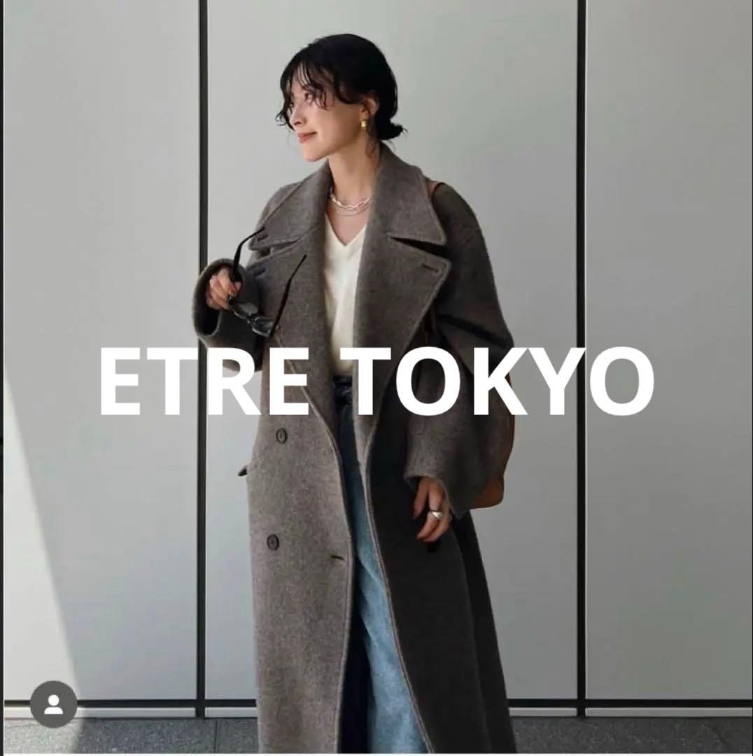 極美品＊ETRE TOKYO ダブルブレスト ラムウールコート S ロング - メルカリ