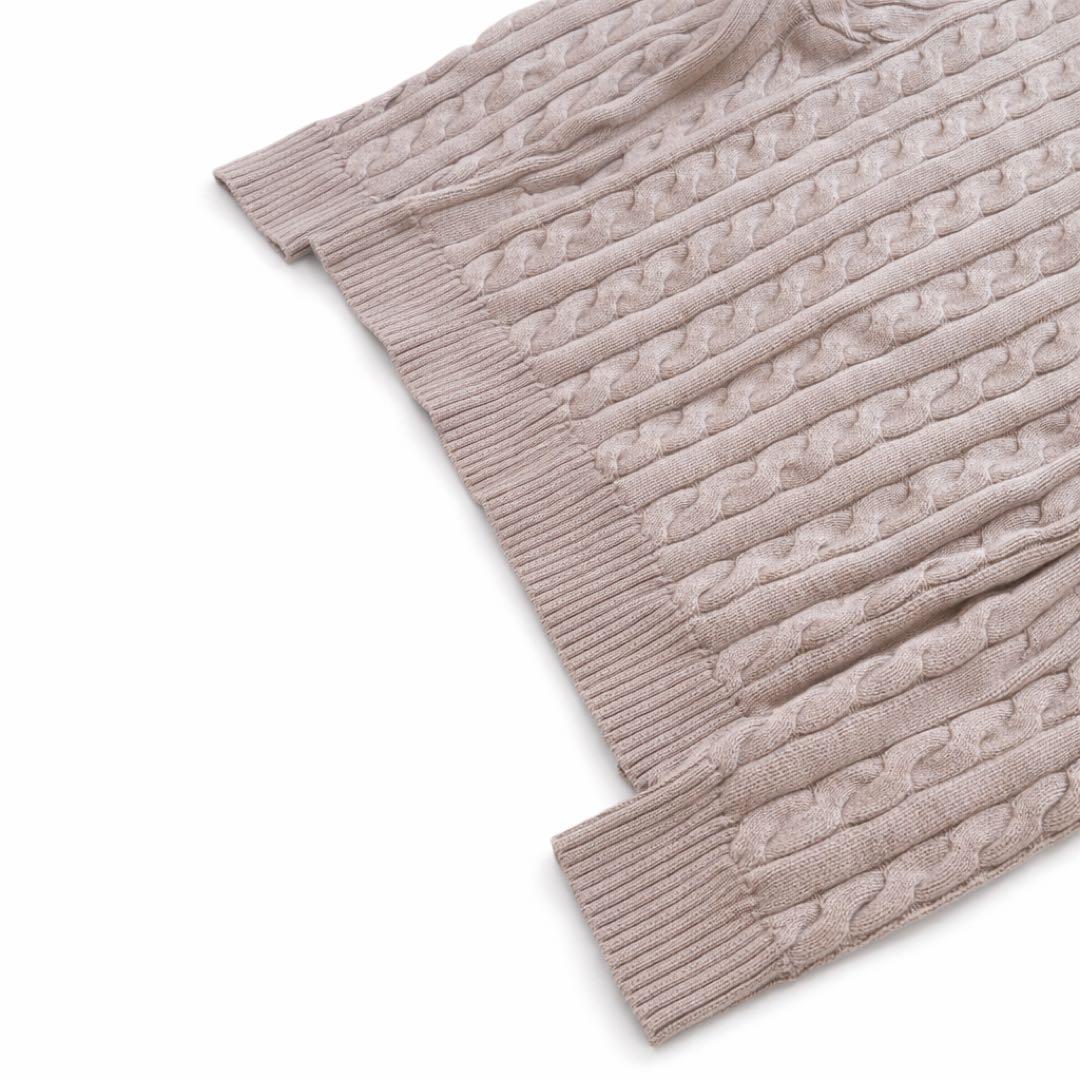 【極美品】POLO RALPH LAUREN ケーブルニット ブラウンポニー