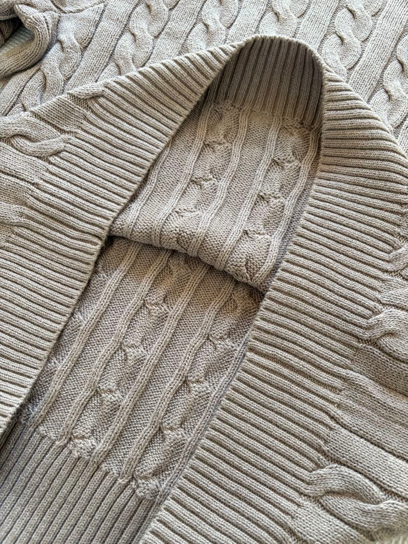 【極美品】POLO RALPH LAUREN ケーブルニット ブラウンポニー