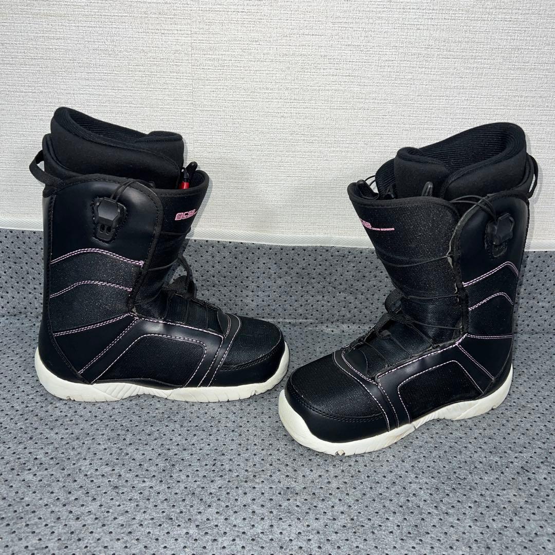 5回使用 25cm CSB ダブルレース インナー付 スノーボードブーツ