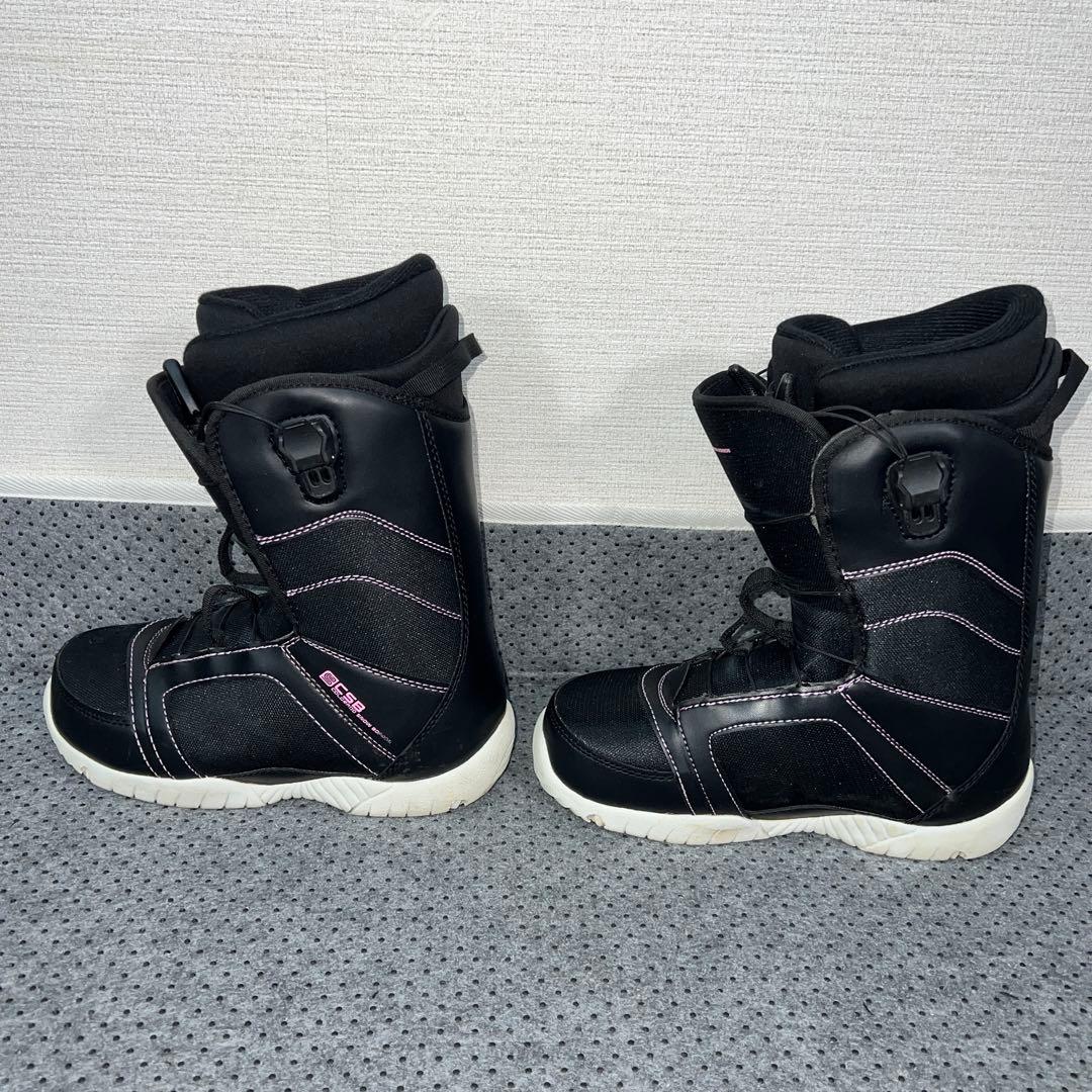 5回使用 25cm CSB ダブルレース インナー付 スノーボードブーツ