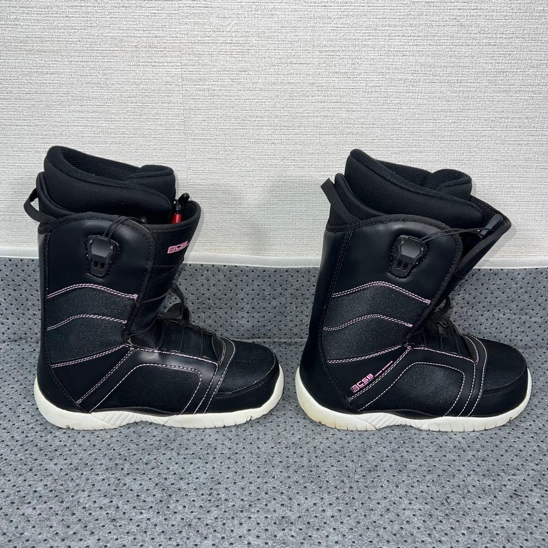 5回使用 25cm CSB ダブルレース インナー付 スノーボードブーツ