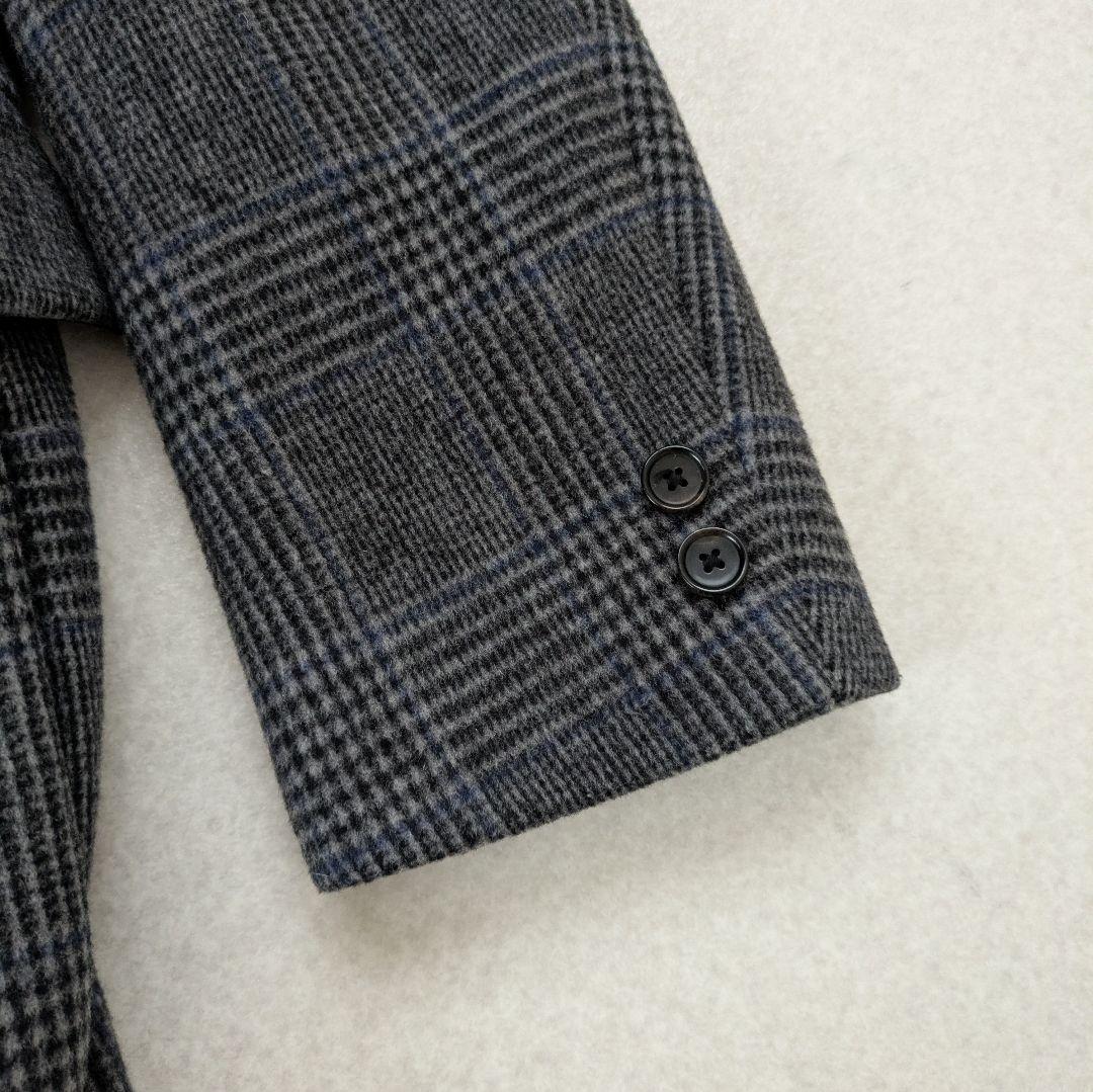 未使用級 B＆Yユナイテッドアローズ メルトンコート オーバーチェック　Ｌ