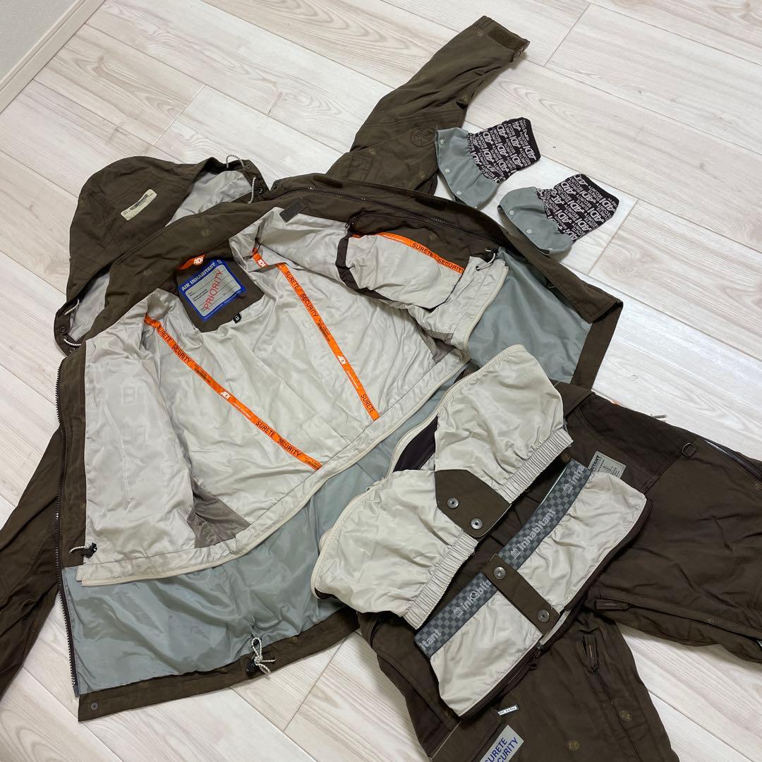 インハビタント スノーボードウェア 上下セット