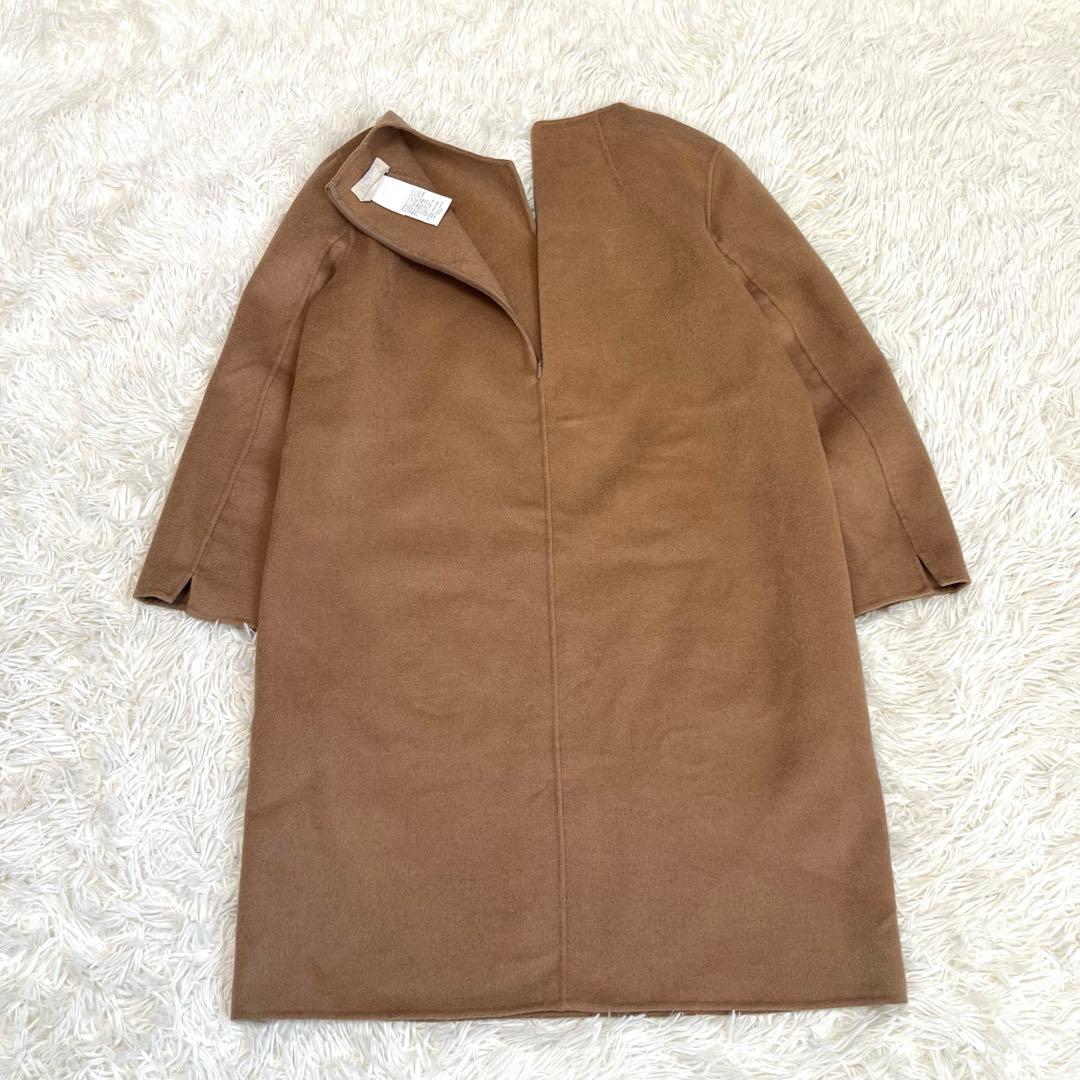 'S MaxMara クチートアマーノ アンゴラ混 ワンピース 42 キャメル