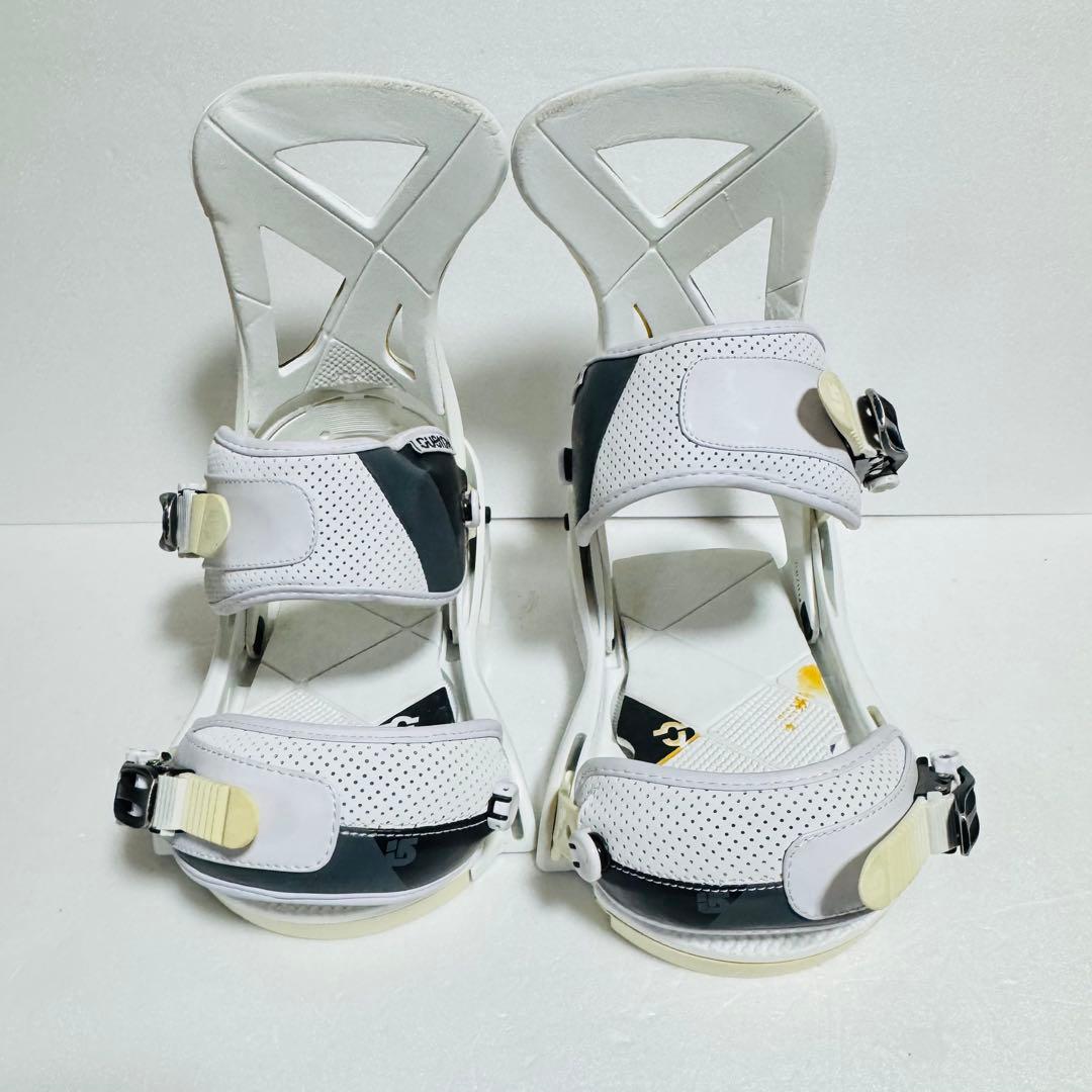 mサイズBurton Custom ビンディング ホワイトバートンバインディング