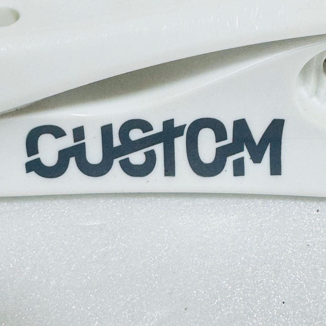 mサイズBurton Custom ビンディング ホワイトバートンバインディング