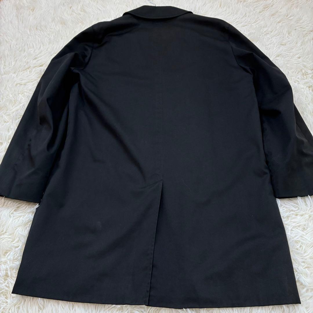 Aquascutum LONDON　ステンカラーコート　ブラック　イギリス製