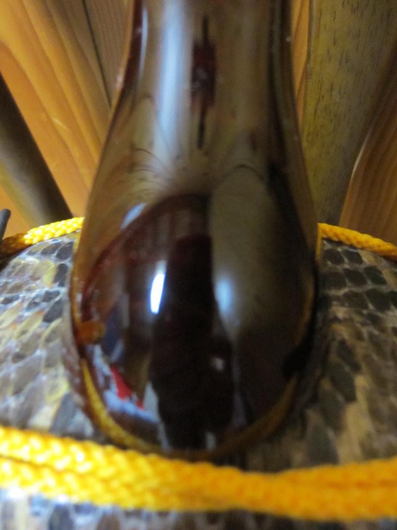 三線工房ひかり 沖縄三線 蛇皮強化二重張り ハードケース付き 中古整備品 7