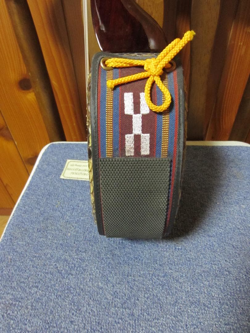 三線工房ひかり 沖縄三線 蛇皮強化二重張り ハードケース付き 中古整備品 7