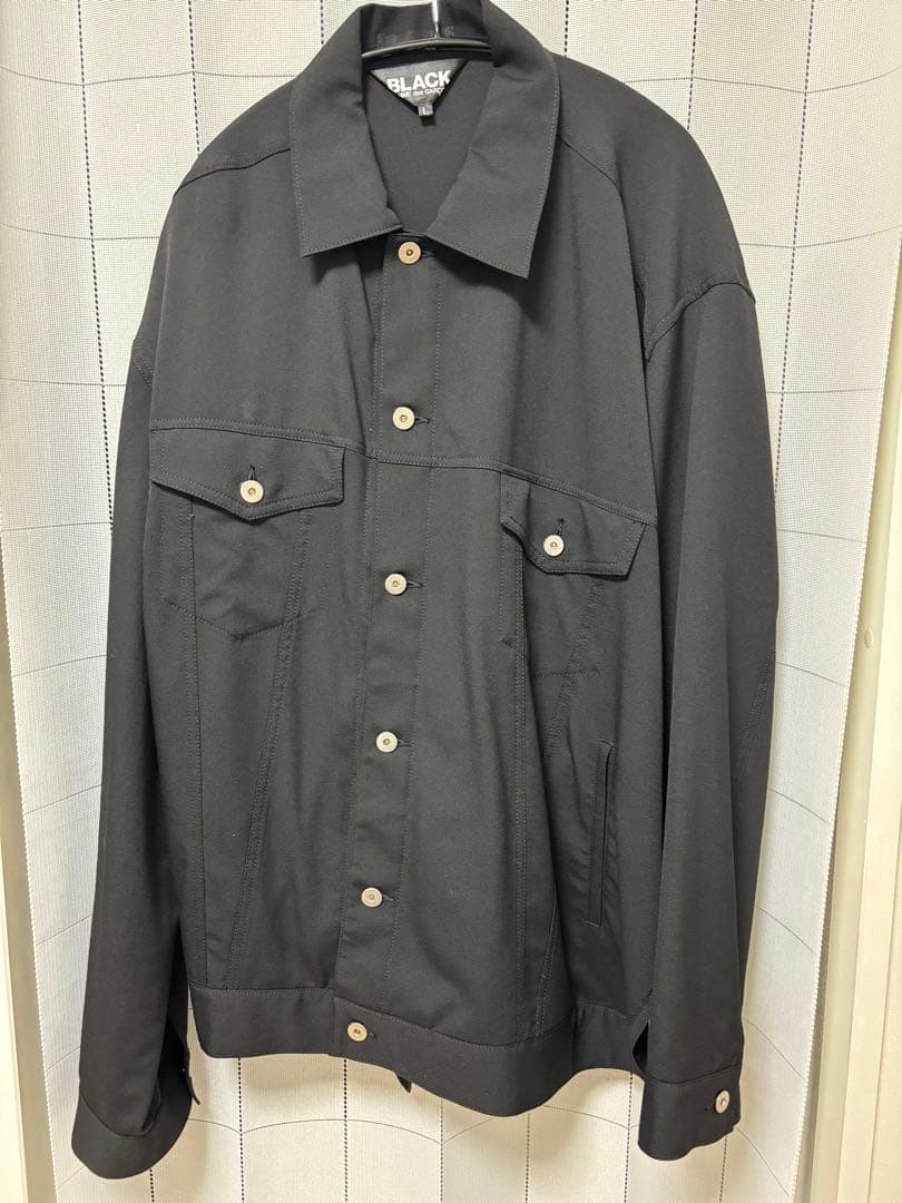 25ss 即完売 ブラックコムデギャルソン 捻れジャケット L - メルカリ