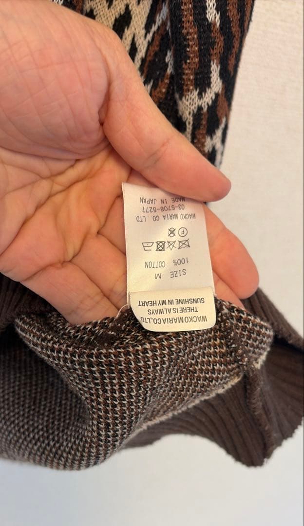 wackomaria ニット セーター レオパード 豹柄