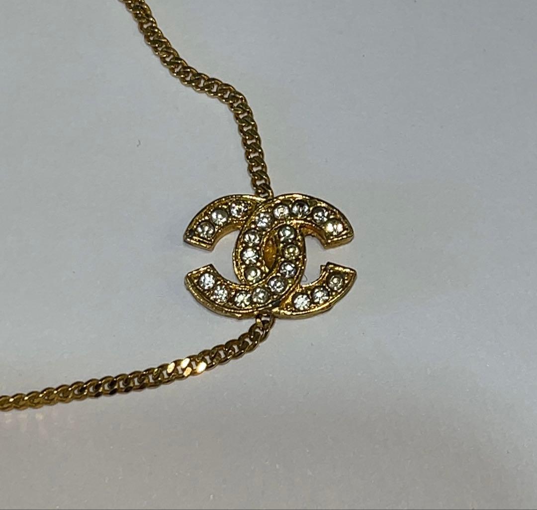 CHANEL シャネル ブレスレット ココマーク ラインストーン 3CC