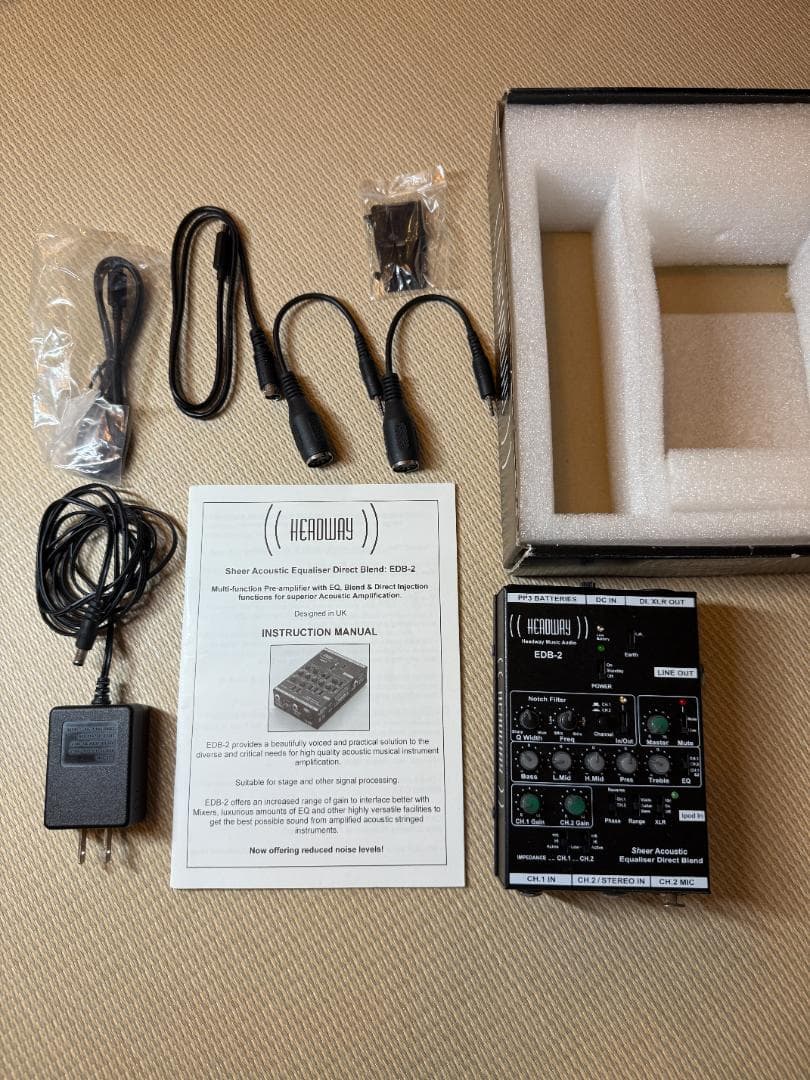 HEADWAY EDB-2 アコースティックギター用イコライザー