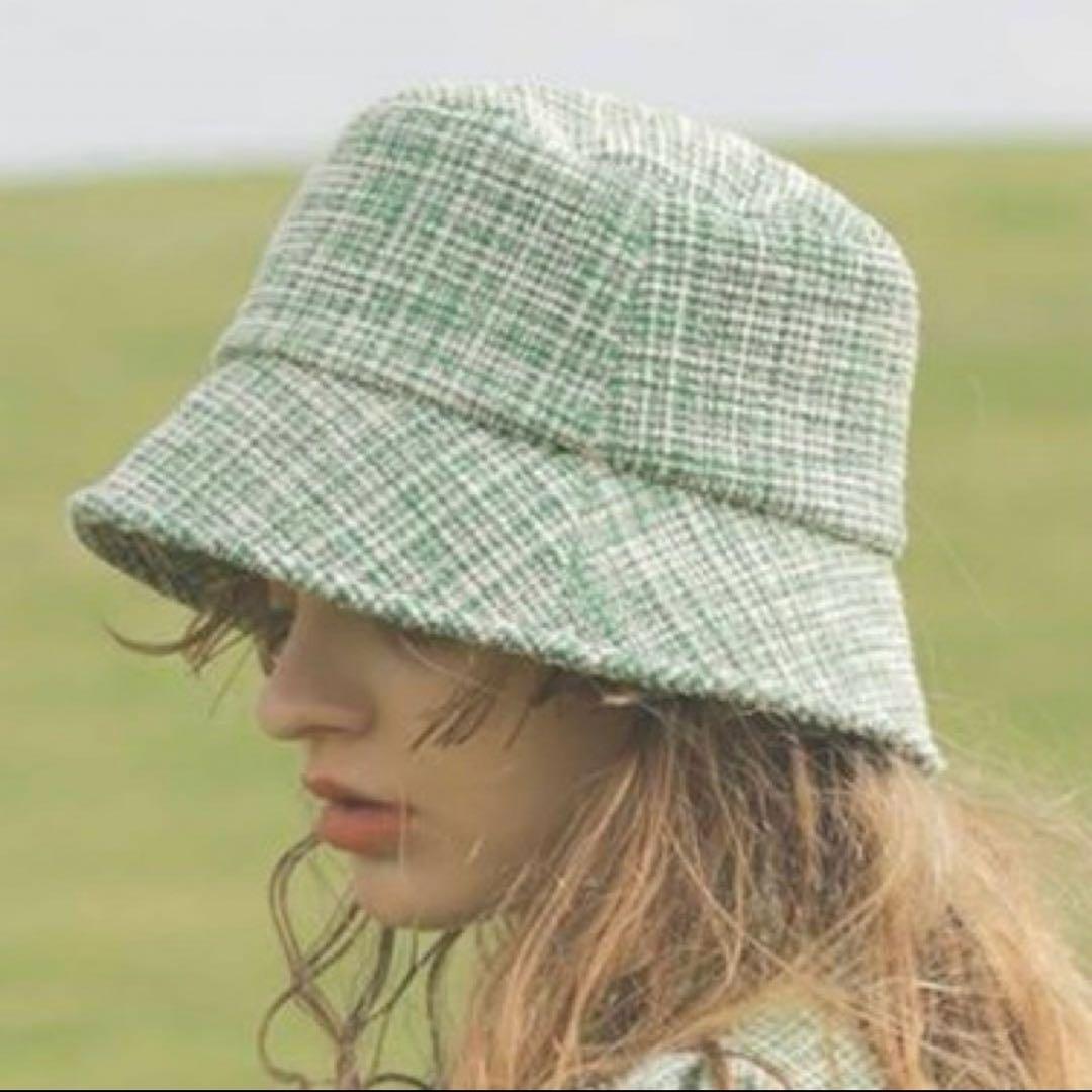 新品 エイミーゴルフ ツイードスカート バケットハット 2点セット M