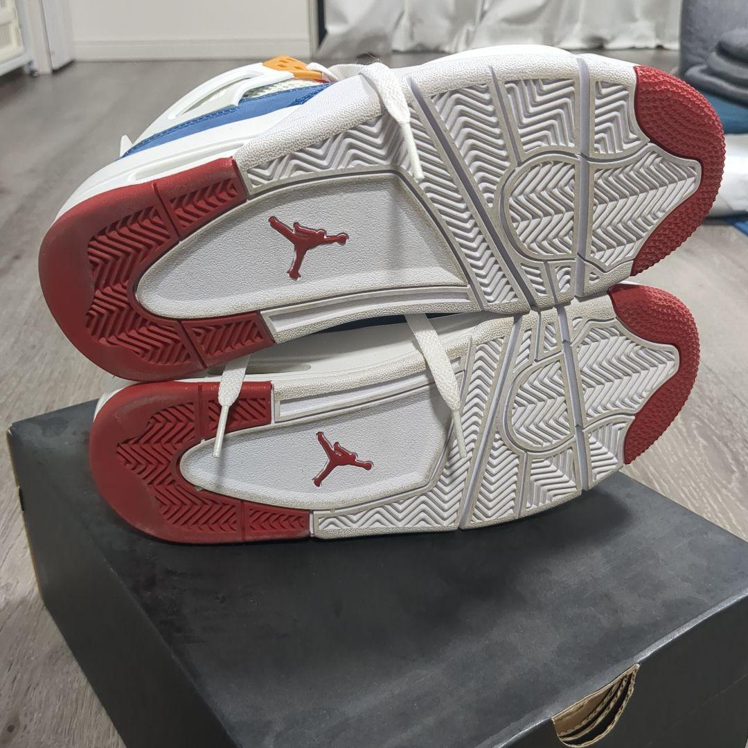 靴 NIKE AIR JORDAN 4 RETRO (GS) FRENCH BLUE