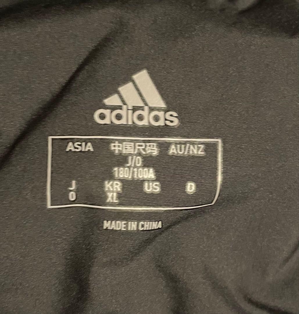 adidas◆ロングダウンジャケット/BLK/GE9995/ベンチコート