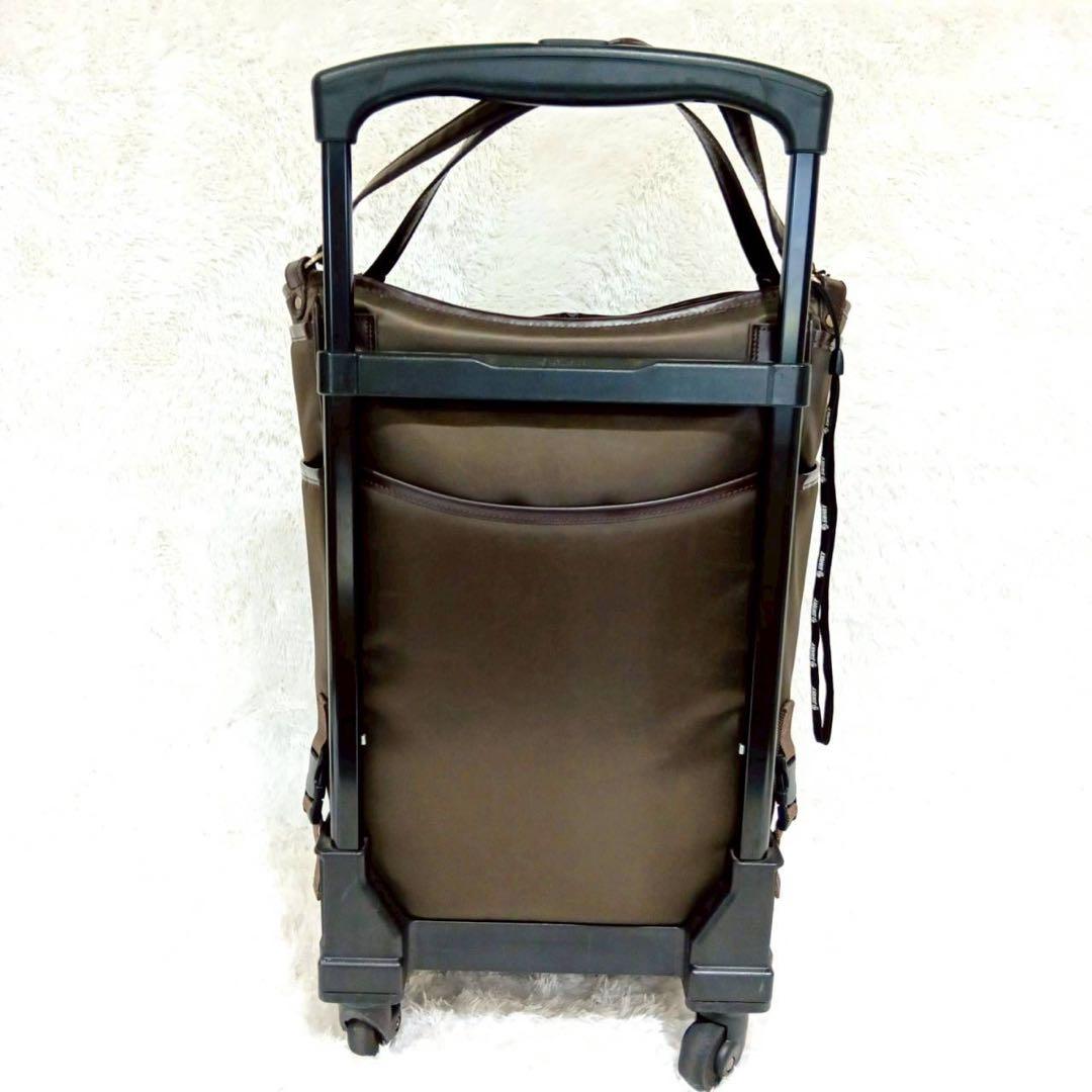 美品✨スワニー キャリーバッグ チャーム付き ブラウン 即完売 SWANY